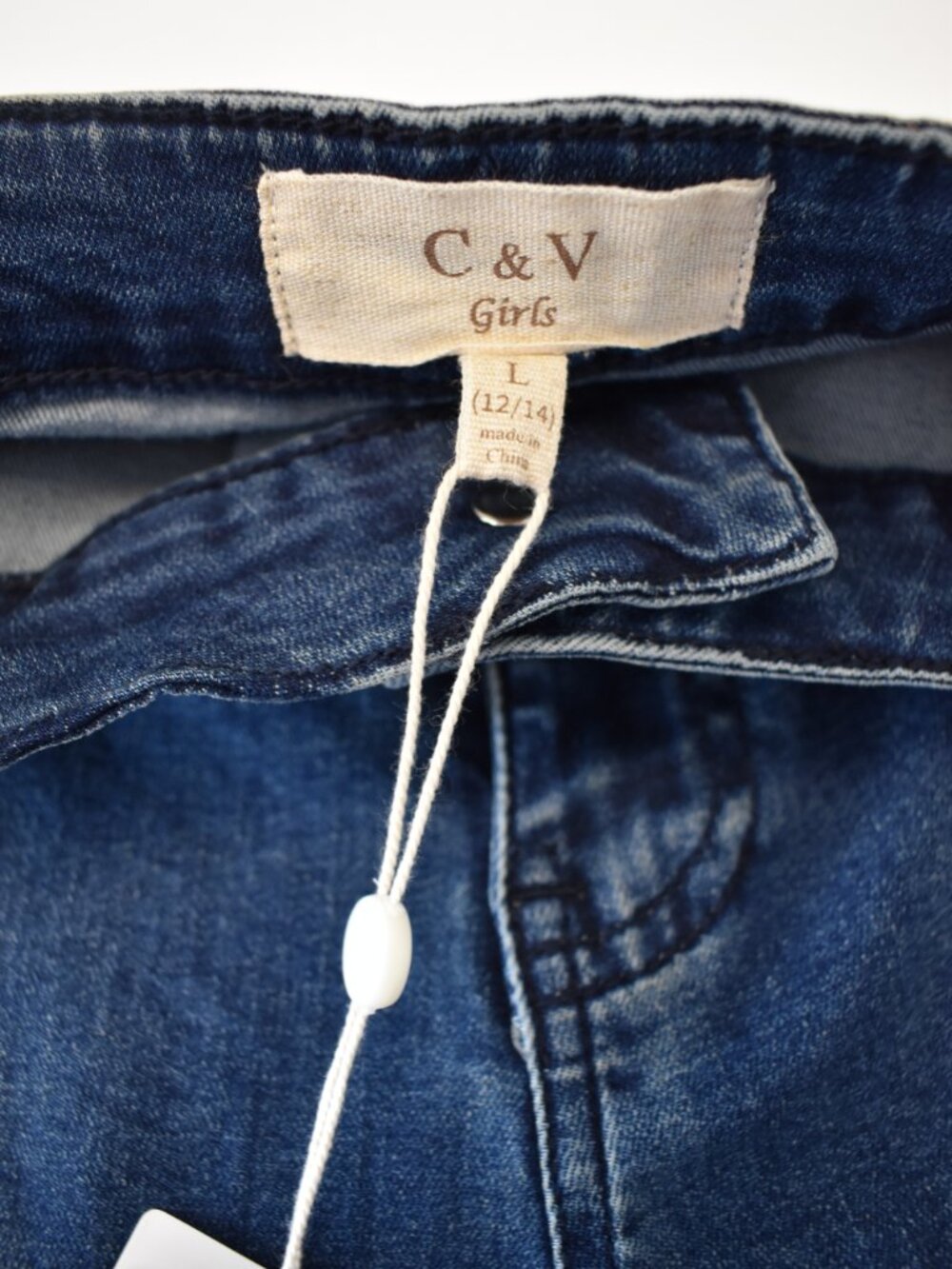 NWT C&V Jeans Youth Girls Flare Leg-Hippie-Wide Bottoms-Stylish-Size Lrg 12/14 - Picture 4 of 6